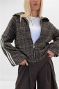 giubbino modello bomber fantasia quadri milo